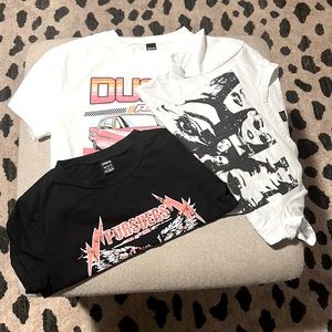 Bundle of size small women’s cropped tees